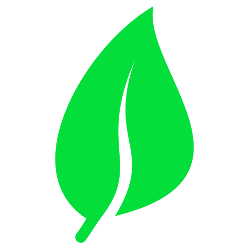 Leaf icon representing eco-friendly products